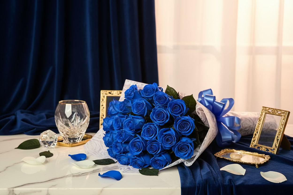 blue-flowers-for-him-bouquet-houston