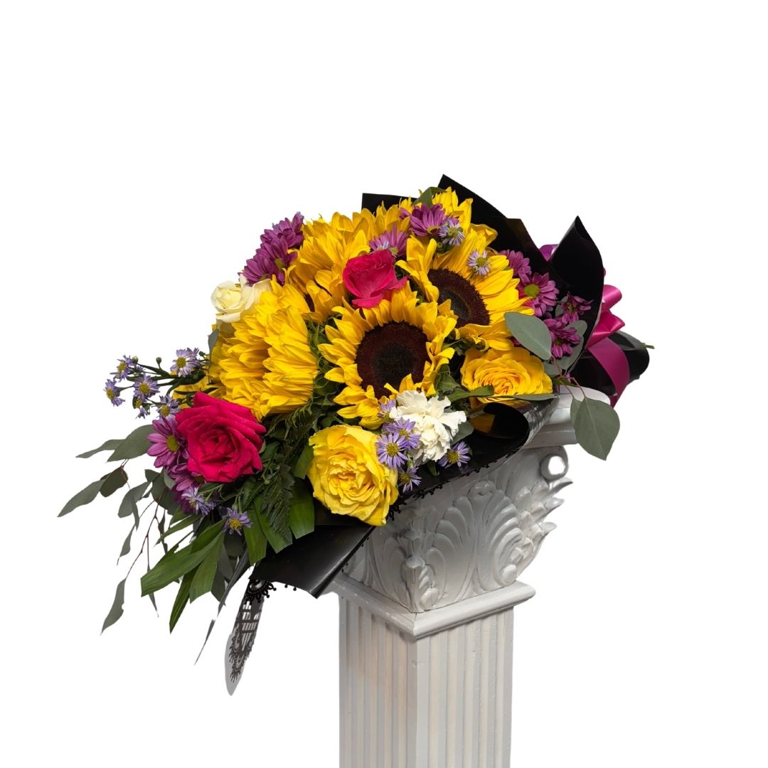 Sunflower & Rose Arrangement