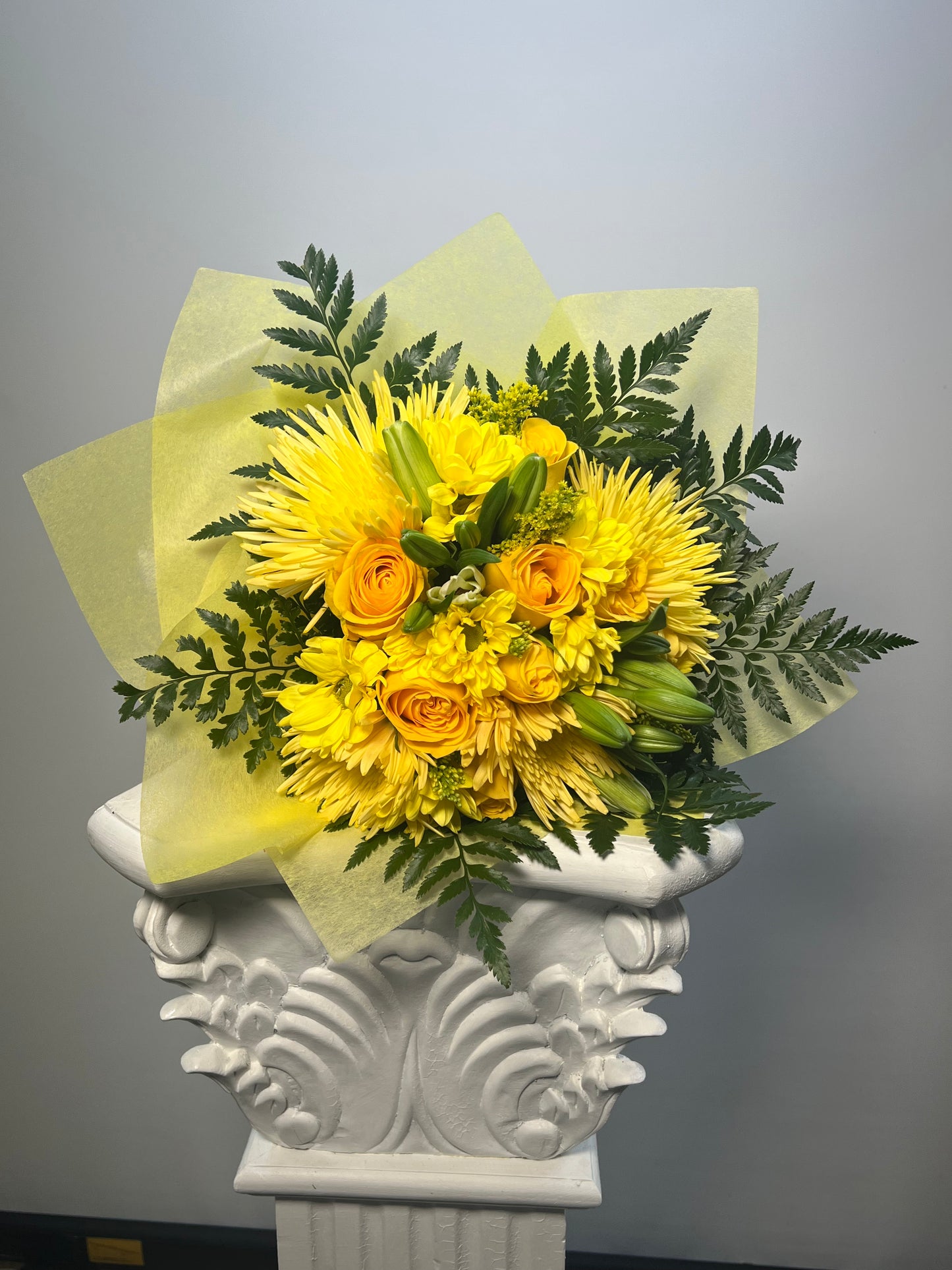 Medium Yellow Flower Bouquet